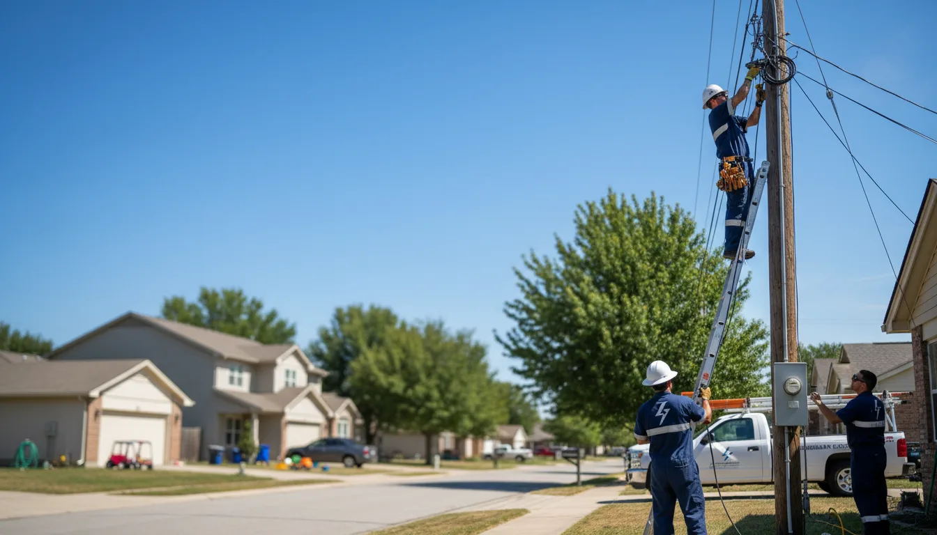 Residential electrician providing installation services in Hackensack, MN